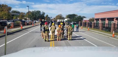 Explorers in parade